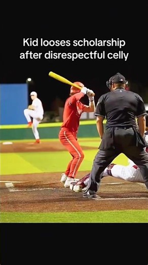 Kid loses scholarship after disrespectful celly #shorts