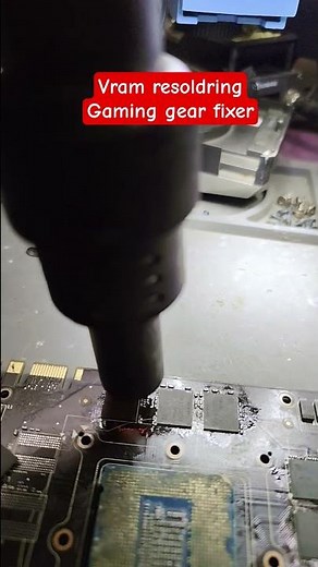 gpu vram resoldring #gpu #computer #gaming