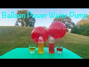 Balloon Power Water Pump | Effect of Air Pressure on Water | Physics Science Experiment | Kids STEM