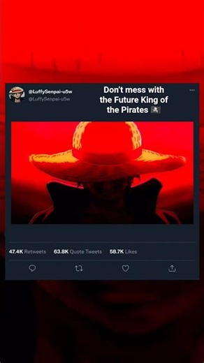 Don’t mess with the Future King of the Pirates 🏴‍☠️. #luffy #onepiece #anime #strawhatpirates