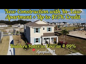 A floorplan with a private apartment/In-law apartment above the garage.
