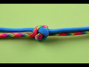 HOW TO MAKE A 2 STRAND DIAMOND KNOT PARACORD TUTORIAL