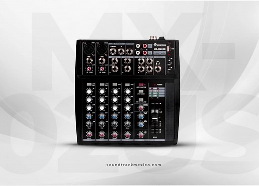  MX-802USB Mezcladora No Amplificada de 8 canales  Puerto USB con...