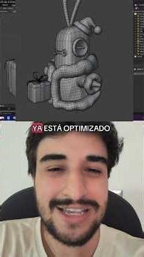 Cuarto día de 12 días de Navidad #3D #3DArt #3DArtist #Blender #Retopology