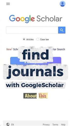 Find Top Journals in Your Field in Seconds with This Google Scholar Trick! #researchmethods #short