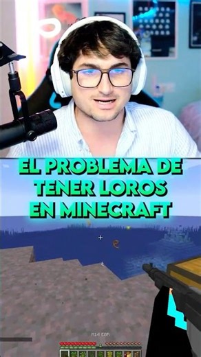 THE PROBLEM WITH HAVING A PARROT IN MINECRAFT #minecraft #shorts #viral