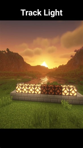 Easy Track Light 💡🚋 | Minecraft #mctutorial #minecraftbuilding #minecraftshorts
