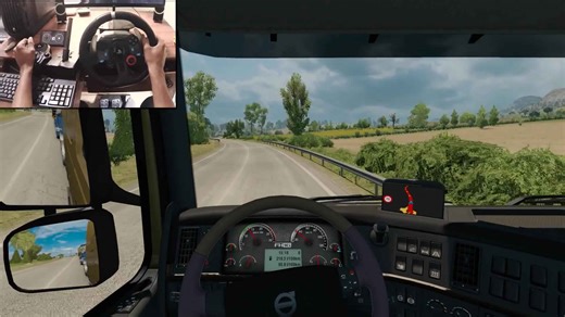 What driving a Volvo FH16 feels like in Euro Truck Simulator 2