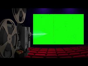 Old Classic Retro Abstract Storytime Projector Green Screen Animated Loop || Movie projector