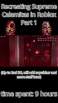 Day 1 of Recreating Supreme Calamitas in Roblox #terraria #robloxstudio