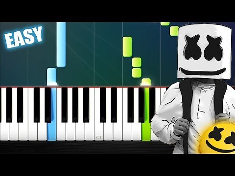 Marshmello ft. Bastille - Happier - EASY Piano Tutorial by PlutaX