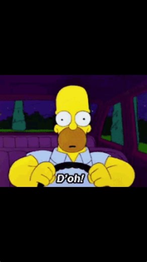 homer drops his donut