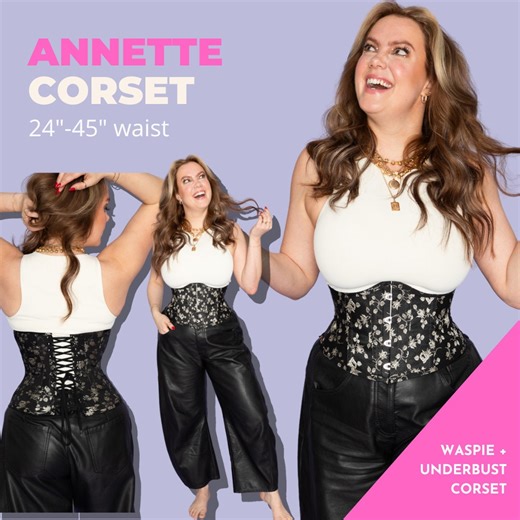 Annette Corset Pattern - Waspie & Underbust (PDF Pattern) - Etsy Australia
