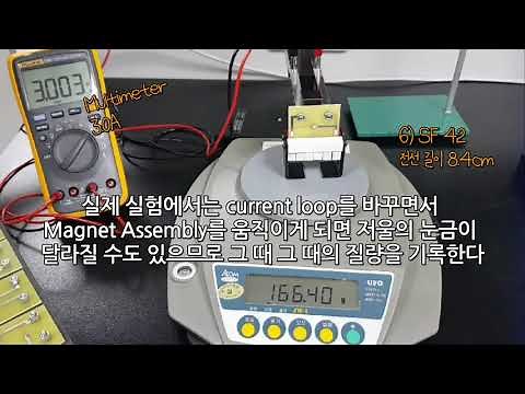 경희대학교 일반물리학2 실험3 전류천칭