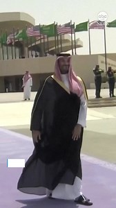 522K views · 10K reactions | President Donald Trump was greeted by Saudi Arabia’s Crown Prince Mohammed bin Salman upon his arrival in Riyadh on Tuesday as he kicked off his four-day swing through the Gulf region. Follow live updates: https://abcnews.visitlink.me/_50OwO | ABC News | Facebook