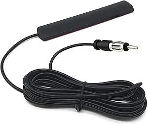 Universal Car Radio Antenna Car Stereo FM AM Hidden Adhesive Mount Patch Antenna Car Radio Media Receiver Player Amplifier Antenna Connector for Vehicle Truck SUV Car