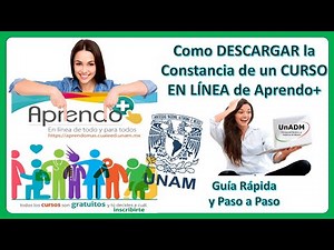 How to DOWNLOAD the Certificate of an ONLINE COURSE from UNAM's Aprendo+ – Quick, Step-by-Step Guide