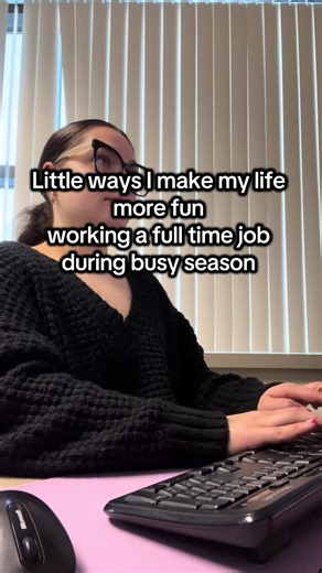 Tax season working 9-10 hours daily can drain the life out of you OR empower you to lock tf in. I’m trying to lock in. #lockin #accounting #taxes #corporate #9to5