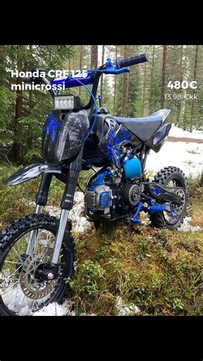 🔥 Honda CRF 125cc minicrossi Tervolasta