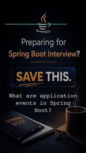 What are application events in Spring Boot | Most Asked Java Interview Questions #java #interviewque