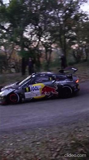 Alpine A110 rally with flames