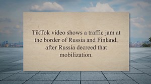 Russia ‘Traffic Jam at the Finnish Border’ Video