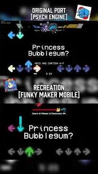 Comparación Psych Engine Y Funky Maker Mobile - Come Along With Me Sasty Retake #fnfmod #funkymaker