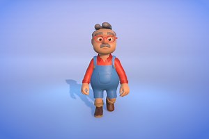 Farmer Man Character - Rigged Low Poly Cartoony | 3D Characters | Unity Asset Store