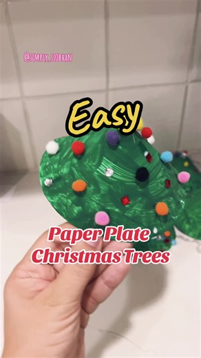 We 🩷 these easy paper plate Christmas trees! They make such a great Christmas craft for kids as young as preschoolers and toddlers, are nearly impossible to mess up, and don’t require the supervising grown up to be an artist 😜 I accidentally got these tiny paper plates earlier this year and have been using them in place of full size plates for crafts, and I am cracking up over these short and stout trees 😆 my kids loved how they turned out! 🎄Supplies needed: •Green paint •Paper plates •Paint