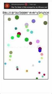 The water is wide (Traditional) - Karla Bonoff (Musical Ball Simulation)