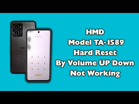 How To HMD Hard Reset TA-1589 Rebooting To Recovery Mode Not Working Pattern Lock Remove Not Support