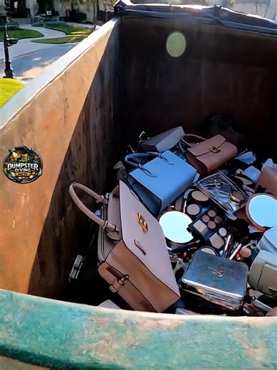 Dumpster diving king 👑Women's makeup and hairstylingbench, ball, jewelry box, glasses, mask, bag, tower model, umbrella, skateboard, hat#dumpsterdiving #trashfinds #trash2treasure #curbsidefinds #thriftfinds