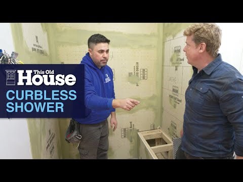 Creating a Curbless Waterproof Shower | This Old House