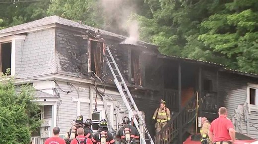 City worker in Franklin catches man as he jumps out of his burning apartment with his pets