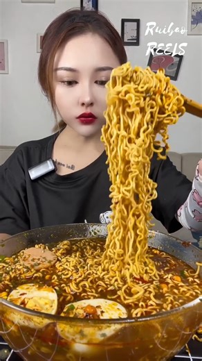 3.7K views · 26 reactions | Spicy Instant Ramen Challenge #reels #mukbang #spicyfood #chinesefood #asmr #BOOMchallengeBOOMchallenge | Ruibao ASMR | Facebook