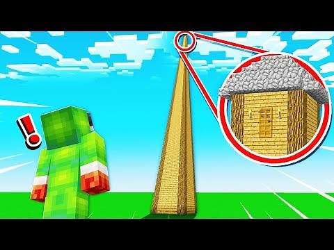 MAKING THE WORLD'S TALLEST MINECRAFT HOUSE!