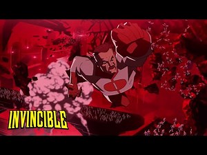 Omni Man Destroys Planet Flaxen (Clip) Invincible