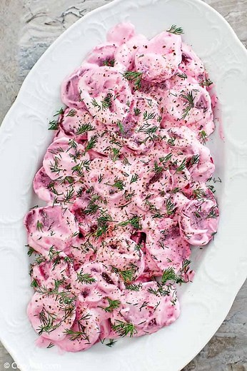 Polish Roasted Beets with Sour Cream Recipe