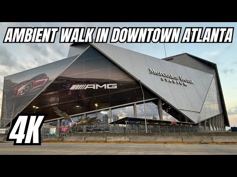 Downtown Atlanta Georgia Walking Tour Early Morning