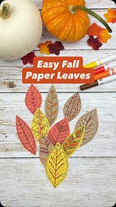 11K views · 1K reactions | Easy Fall Leaf Craft for Kids | Paper...