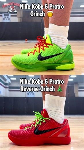 Nike Kobe 6 Protro: Grinch vs Reverse Grinch Comparison