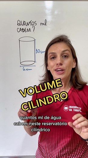 Como Calcular o Volume de um Cilindro - Matemática 9º Ano