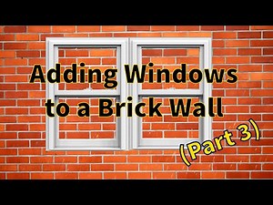 Adding windows to a brick wall (part 3) | Building PVC window frames