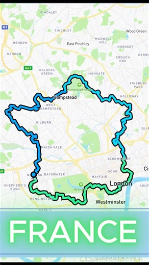 Drawing FRANCE using London Streets/Impressive Strava Art