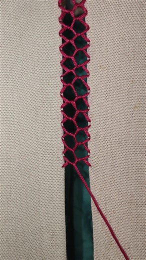 #embroidery #loopstitch #bracelet #lace #sewing #crochet #crochetprojects #sewingtutorial #shorts