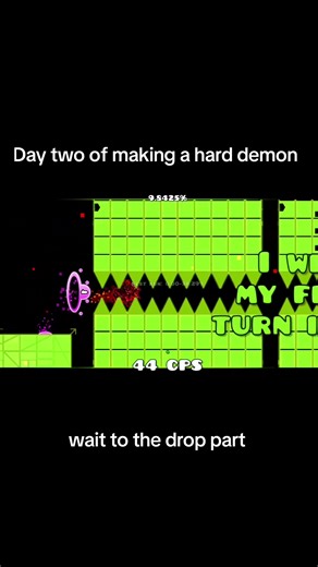 Geometry Dash Hard Demon: Game Crashes at Drop!