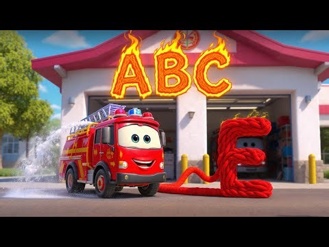 Real Trucks & Cars Alphabet 🚛 | Phonics & Identification | Best Preschool Learning