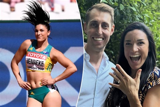 Michelle Jenneke — famed 'jiggling' Olympian — reveals secret eight-year relationship to announce engagement