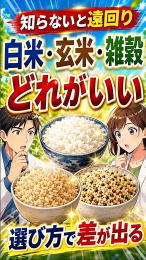 【主食で選ぶ健康管理！白米・玄米・雑穀米の栄養や特徴の違いを徹底比較】◯