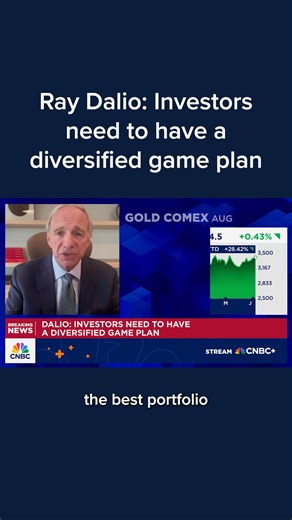 Ray Dalio discusses the importance of having a "diversified game plan" in today's environment. Watch the full interview with CNBC Pro: cnb.cx/4jCzPvg | CNBC